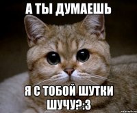 а ты думаешь я с тобой шутки шучу?:з