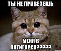 ты не привезешь меня в пятигорск???