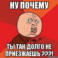 ну почему ты так долго не приезжаешь ???!