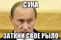 сука заткни свое рыло