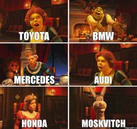 Toyota BMW Mercedes Audi Honda Moskvitch