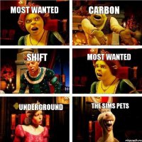 Most wanted Carbon Shift Most wanted Underground The sims pets