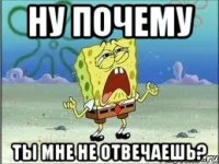 ну почему ты мне не отвечаешь?