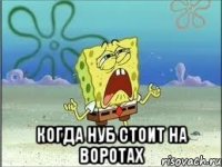  когда нуб стоит на воротах