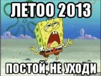 летоо 2013 постой, не уходи