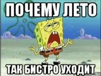 почему лето так бистро уходит