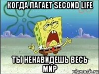 когда лагает second life ты ненавидешь весь мир