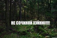 не сочиняй ХУЙНЮ!!!