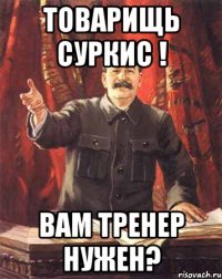 товарищь суркис ! вам тренер нужен?