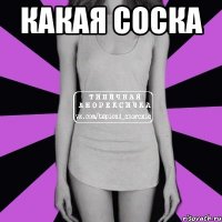 какая соска 