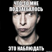 что-то мне подзаебалось это наблюдать