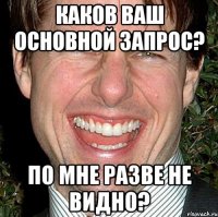 каков ваш основной запрос? по мне разве не видно?