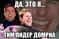 да, это я... тим лидер домриа