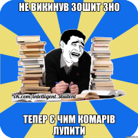 не викинув зошит зно тепер є чим комарів лупити