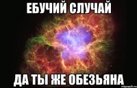 ебучий случай да ты же обезьяна