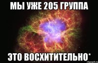 мы уже 205 группа это восхитительно*