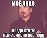 моё лицо, когда кто-то неправильно поёт cagi