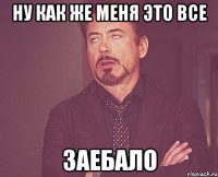 ну как же меня это все заебало