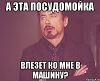 а эта посудомойка влезет ко мне в машину?