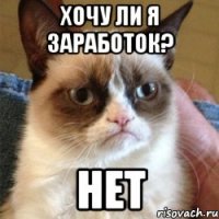 хочу ли я заработок? нет