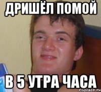 дришёл помой в 5 утра часа