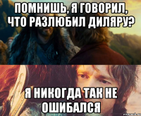 помнишь, я говорил, что разлюбил диляру? я никогда так не ошибался