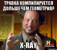 травка компилируется дольше чем геометрия? x-ray