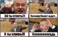 Эй ты ответь!!! Почему Некит ждет... А ты спишь!!! бляяяяяяяяядь