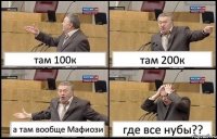 там 100к там 200к а там вообще Мафиози где все нубы??