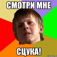 смотри мне сцука!