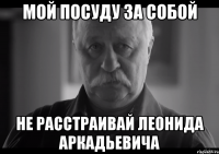 мой посуду за собой не расстраивай леонида аркадьевича