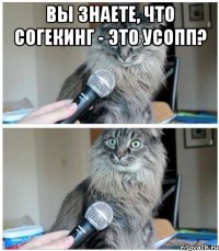 вы знаете, что согекинг - это усопп? 