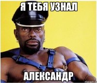 я тебя узнал александр