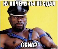 ну почему ты не сдал ccna?