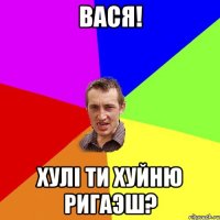 вася! хулi ти хуйню ригаэш?