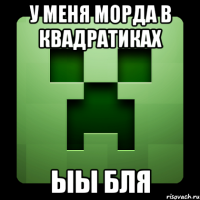 у меня морда в квадратиках ыы бля