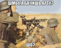 шмыга бачишь арту? шо?