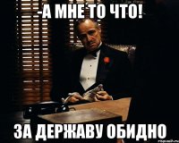 -а мне то что! за державу обидно