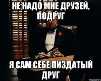 не надо мне друзей, подруг я сам себе пиздатый друг