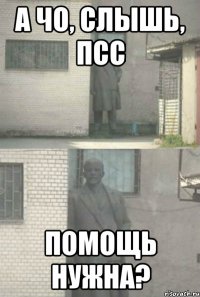 а чо, слышь, псс помощь нужна?