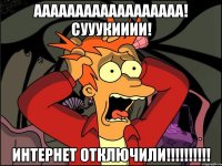 аааааааааааааааааа! сууукииии! интернет отключили!!!