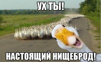 ух ты! настоящий нищеброд!