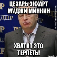 цезарь экхарт муджи минкин хватит это терпеть!