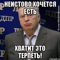 неистово хочется есть хватит это терпеть!