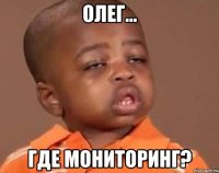 олег... где мониторинг?