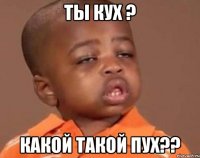 ты кух ? какой такой пух??