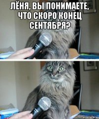 лёня, вы понимаете, что скоро конец сентября? 