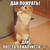 дай пожрать! дай поесть,пожалуйста ^_^