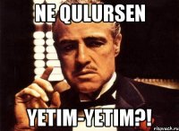 ne qulursen yetim-yetim?!