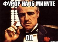 фурор на 15 минуте оп